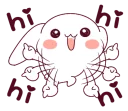 Sticker from Ultra-small rabbit @tikelku