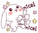 👍 emoji Ultra-small rabbit @tikelku Telegram sticker 12 of 41
