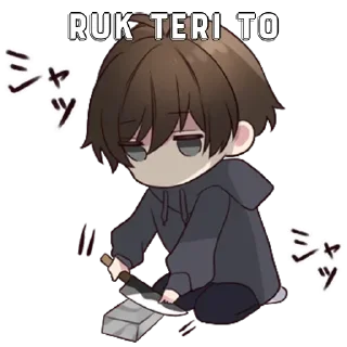 🔪 emoji ᴋɪʟʟᴜᴀ ᴢᴏʟᴅʏᴄᴋ's sticker pack (@Mikasa_Ackr_bot) Telegram sticker 10 of 10