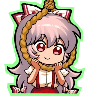 Sticker from Fujiwara no Mokou @Anak_kucing_stiker