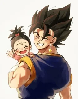 👨‍👧 emoji Divine Goku prime @jallalworldwide Telegram sticker 18 of 34