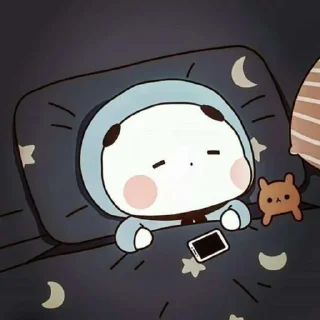 😴 emoji Cute mochi pack @sparkling_vibes Telegram sticker 17 of 65