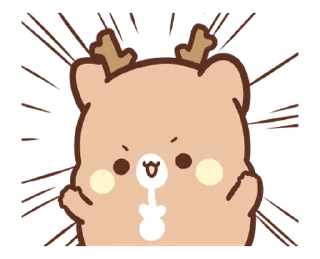 😝 emoji SweetHouse Happy Deer 2 @waesticker Telegram sticker 4 of 25
