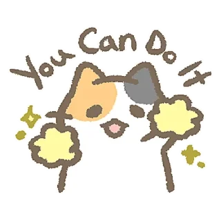 ☕ emoji Calico Cat & Shiba Inu Dog (Daily Life) (by Jacqueline) Telegram sticker 24 of 24