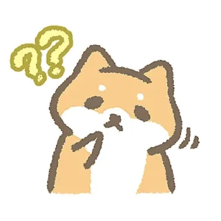 ☕ emoji Calico Cat & Shiba Inu Dog (Daily Life) (by Jacqueline) Telegram sticker 13 of 24