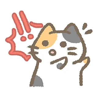 ☕ emoji Calico Cat & Shiba Inu Dog (Daily Life) (by Jacqueline) Telegram sticker 14 of 24