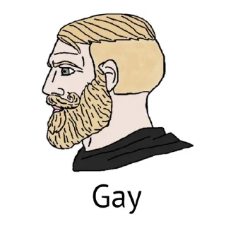 🤔 emoji Wojak Boys vs Girls by @XperuNub Telegram sticker 5 of 103