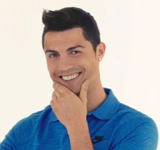 😏 emoji Ronaldo | @tarahume | @stickerXtara Telegram sticker 21 of 35