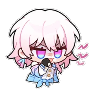 🤫 emoji 三月七  #崩坏:星穹铁道 @jinyi712 Telegram sticker 5 of 16