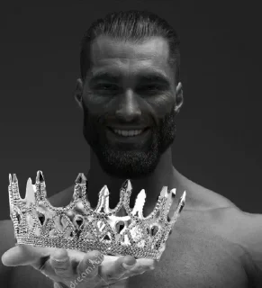 👑 emoji Giga Chad Telegram sticker 8 of 60