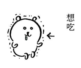🍜 emoji 對自己吐槽的白熊-隨你填貼圖 Telegram sticker 3 of 40