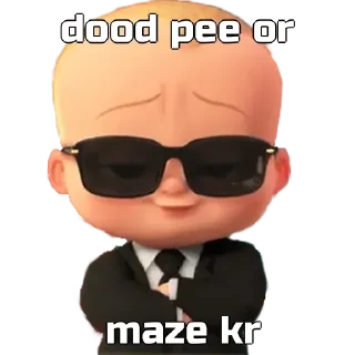 😂 emoji Baby boss 🍼🍼 @r_squared_rishabh Telegram sticker 8 of 12