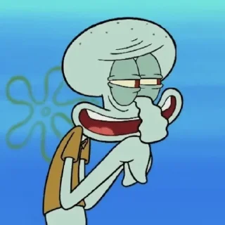 Sticker from Squidward