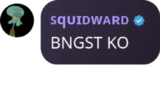 Sticker from Squidward