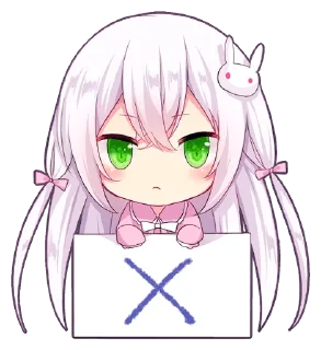 Sticker from 【甘城なつき】slant eyes & cat girl