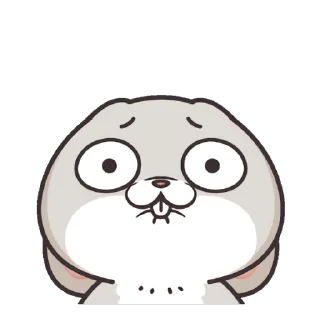 🙄️ emoji 好想兔-表情貼3(動起乃) @fathousechun Telegram sticker 6 of 47