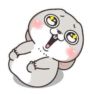 🐰 emoji 好想兔-表情貼3(動起乃) @fathousechun Telegram sticker 14 of 47