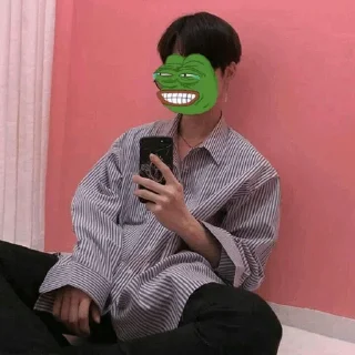 🍶 emoji Classic Pepe || @TheSungJinWoo Telegram sticker 14 of 23