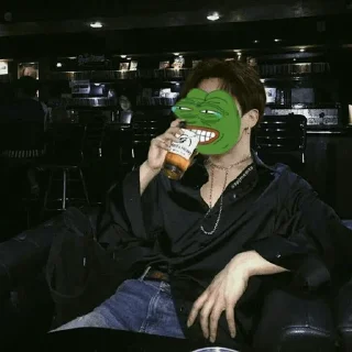 🍶 emoji Classic Pepe || @TheSungJinWoo Telegram sticker 18 of 23