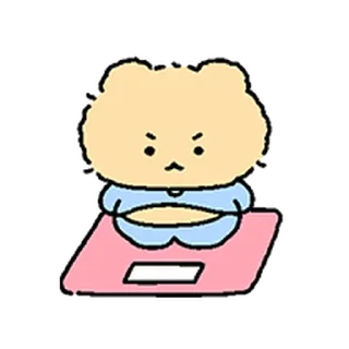 ⭐ emoji 꼬질 망그러진 곰 2 @moe_sticker_bot Telegram sticker 17 of 23