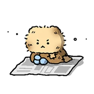 ⭐ emoji 꼬질 망그러진 곰 2 @moe_sticker_bot Telegram sticker 14 of 23