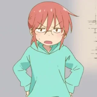 🌾 emoji Kobayashi @anime_stickerspack Telegram sticker 9 of 28