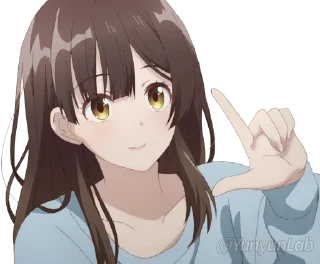 👆 emoji @Y2LAB Hige wo Soru. Soshite Joshikousei wo Hirou. Telegram sticker 15 of 86