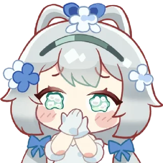 🥹 emoji 洛天依十周年 Telegram sticker 22 of 25