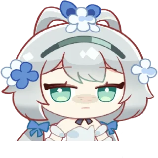 😔 emoji 洛天依十周年 Telegram sticker 16 of 25