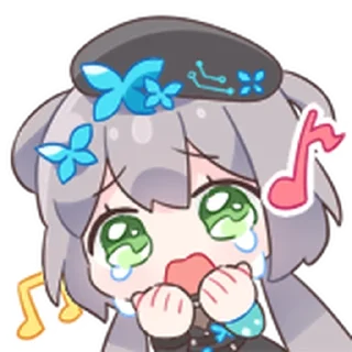👍 emoji 洛天依9th生日纪念 Telegram sticker 12 of 15