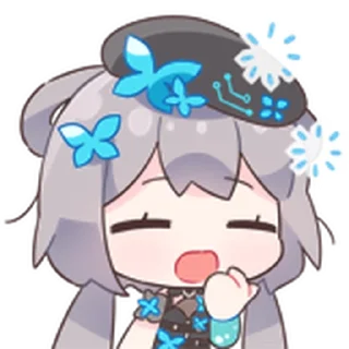 🥱 emoji 洛天依9th生日纪念 Telegram sticker 6 of 15