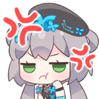 😤 emoji 洛天依9th生日纪念 Telegram sticker 8 of 15