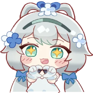 😍 emoji 洛天依十周年 Telegram sticker 17 of 25