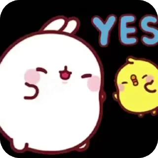 Sticker from Molang @angelhoxxor