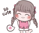 😊 emoji Baby Chubby Girl [ ENG Ver. ] @bistic Telegram sticker 15 of 40