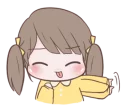 😝 emoji Chubby Girl (Eng) @bistic Telegram sticker 4 of 40
