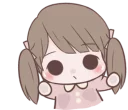 🤗 emoji Chubby Girl (Eng) @bistic Telegram sticker 23 of 40