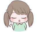 😌 emoji Chubby Girl (Eng) @bistic Telegram sticker 13 of 40