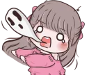 👻 emoji Baby Chubby Girl [ ENG Ver. ] @bistic Telegram sticker 13 of 40