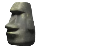 🗿 emoji Moai | @tarahume | @StickerXtara Telegram sticker 12 of 47