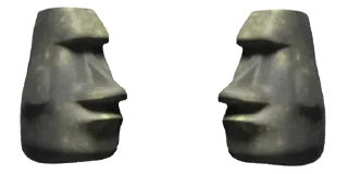 🗿 emoji Moai | @tarahume | @StickerXtara Telegram sticker 10 of 47