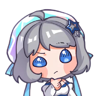 🤔 emoji 星瞳装扮2.0 维护 @linyining Telegram sticker 19 of 28