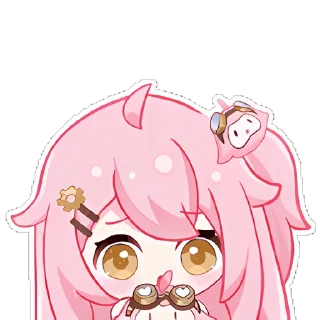 😨 emoji 永雏塔菲QQ装扮 @TaffySticker Telegram sticker 13 of 62