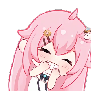 😁 emoji 永雏塔菲QQ装扮 @TaffySticker Telegram sticker 14 of 62
