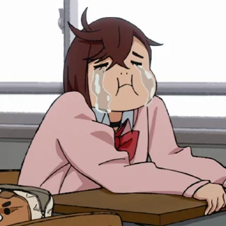 😢 emoji @sticker_freehk ダンダダン Pack1 Telegram sticker 11 of 118