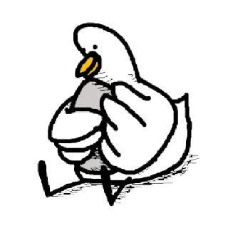 🦆 emoji 一年四季吃烤鴨 @taiwanesestickers Telegram sticker 15 of 40