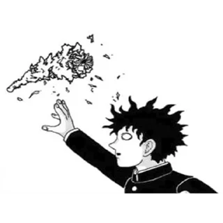 🌹 emoji Mob psycho 100 Telegram sticker 16 of 61