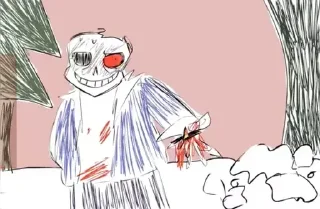 💀 emoji \~HORROR!SANS~/ Telegram sticker 9 of 120
