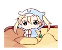 😯 emoji Little Girl Animated Telegram sticker 17 of 25