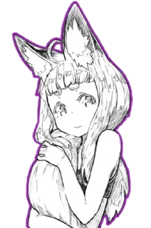 😊 emoji fox girl (jaco) @Anak_kucing_stiker Telegram sticker 8 of 45